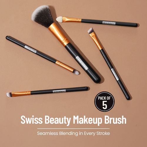 Swiss Beauty Makeup Brush Set of 5 - Golden
(5 pcs)