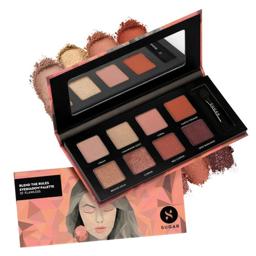 Sugar Blend The Rules Eyeshadow Palette - 01 Flawless (Warm Neutrals)