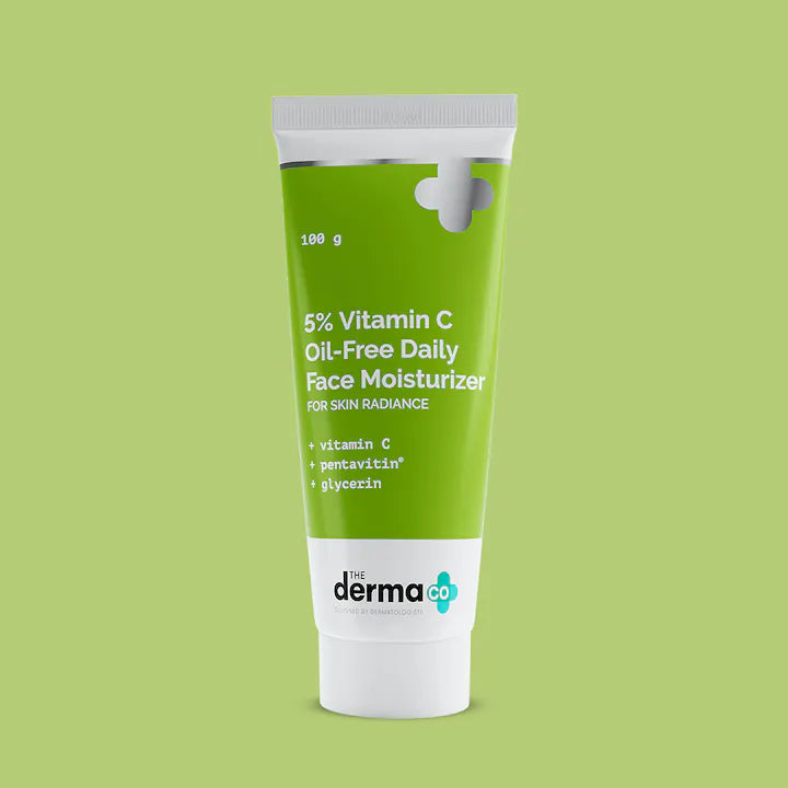 The Derma Co 5% Vitamin C Oil-Free Daily Face Moisturizer for Skin Radiance - 100g