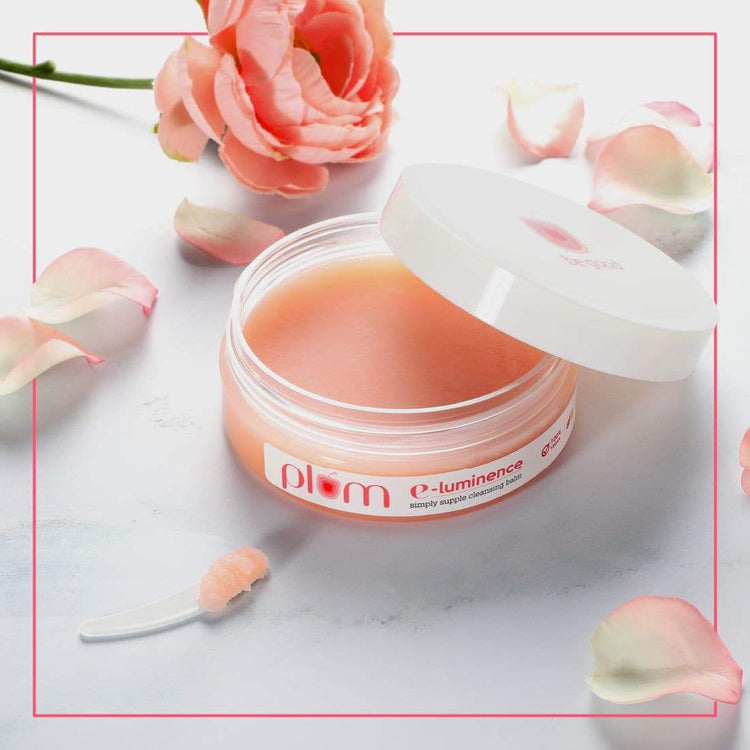 Plum E-Luminence Simply Supple Cleansing Balm | Enriched with Vitamin E | For Normal, Dry, Combination Skin | 90gm
