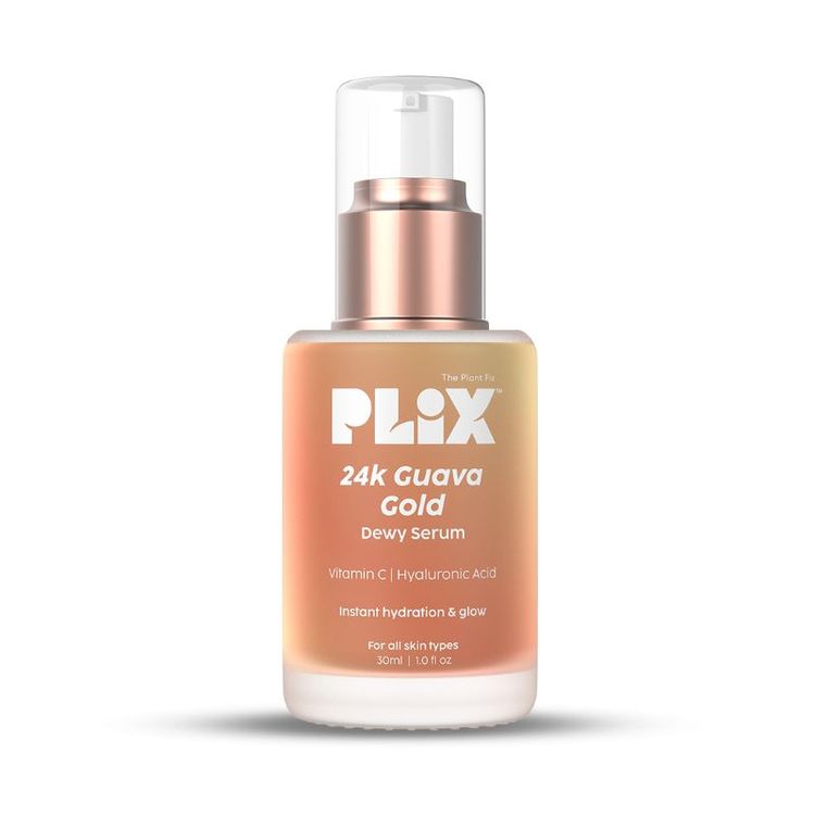 Plix 24k Guava Gold Lightweight Face Serum With Vitamin C & Hyaluronic Acid, Primer For Glowing Skin
(30ml)