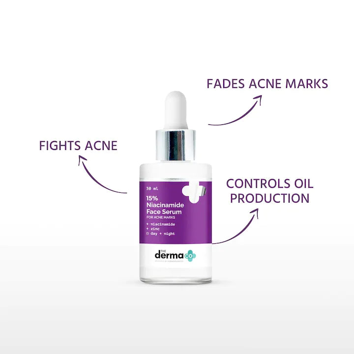 The Derma Co 15% Niacinamide Face Serum with Zinc - 30ml