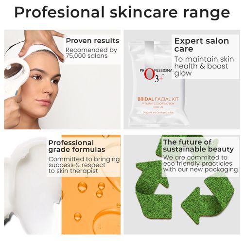 O3+ Bridal Facial Kit Vitamin C Glowing Skin
(67gm+69ml)