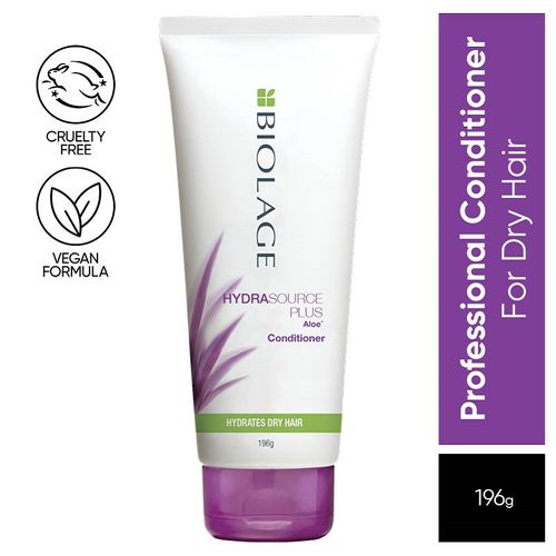 Matrix Biolage Hydrasource Plus Professional Conditioner With Aloe, Moisturizes & Hydrates Dry Hair
(196g)