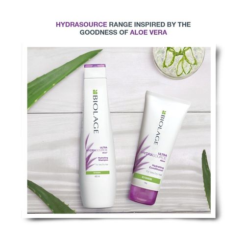 Matrix Biolage Professional Hydrasource Shampoo With Aloe, Moisturizes & Hydrates Dry Hair
(400ml)