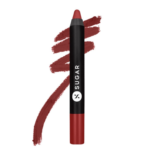 Sugar Matte As Hell Crayon Lipstick -  08 Jackie Brown (Reddish Brown)
