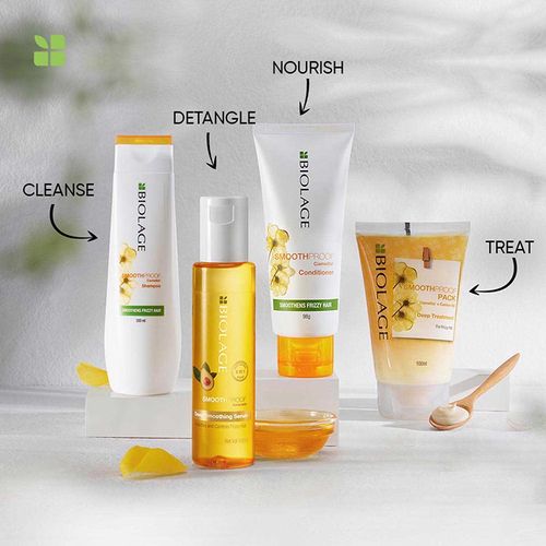 Matrix Biolage Smoothproof Professional 6-In-1 Deep Smoothening Hair Serum For Dry And Frizzy Hair
(100ml)