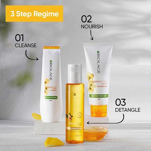 Matrix Biolage Smoothproof Professional Shampoo For Dry And Frizzy Hair, 72 Hrs Frizz Control
(200ml)