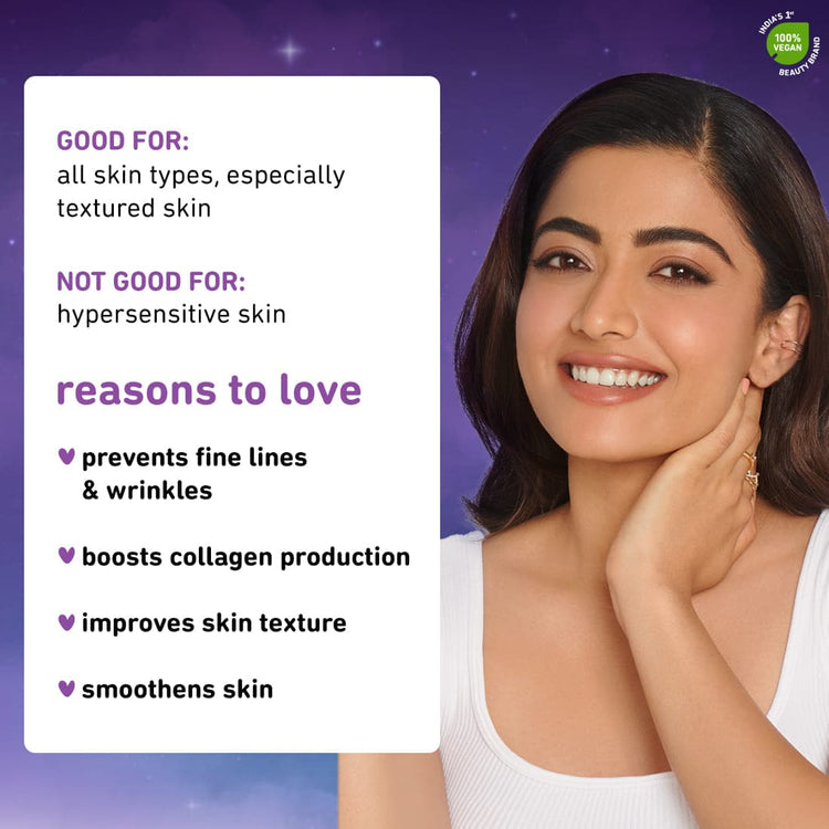 Plum 0.5% Retinol Anti-Ageing Night Cream | With 0.5% Bakuchiol & 0.8% Bisabolol | 100% Vegan & Fragrance-Free | 50 gm