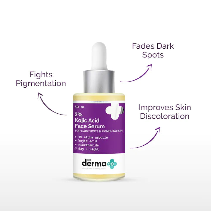 The Derma Co 2% Kojic Acid Face Serum with 1% Alpha Arbutin & Niacinamide - 30 ml