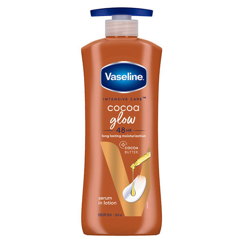 Vaseline Cocoa Glow Serum In Lotion 100% Pure Cocoa & Shea Butter for Glowing & Soft Skin
(600ml)