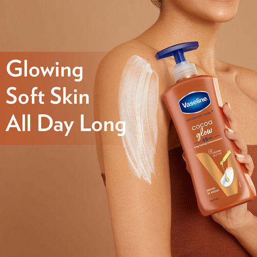 Vaseline Cocoa Glow Serum In Lotion 100% Pure Cocoa & Shea Butter for Glowing & Soft Skin
(600ml)