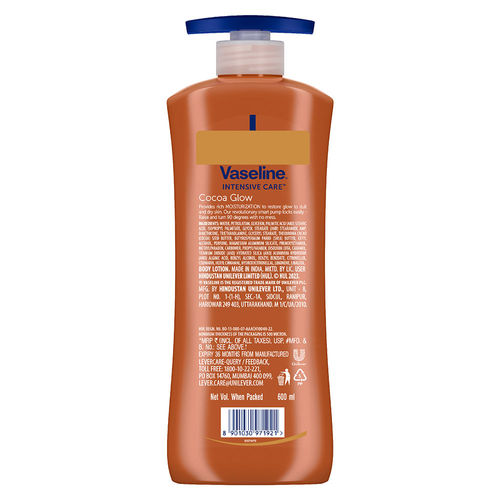 Vaseline Cocoa Glow Serum In Lotion 100% Pure Cocoa & Shea Butter for Glowing & Soft Skin
(600ml)
