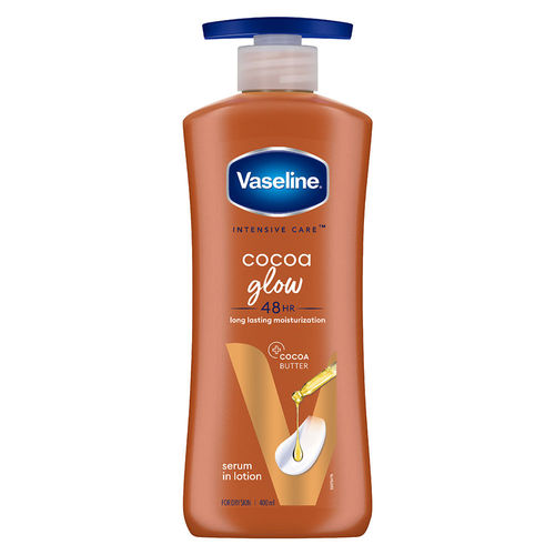Vaseline Cocoa Glow Serum In Lotion 100% Pure Cocoa & Shea Butter for Glowing & Soft Skin
(400ml)