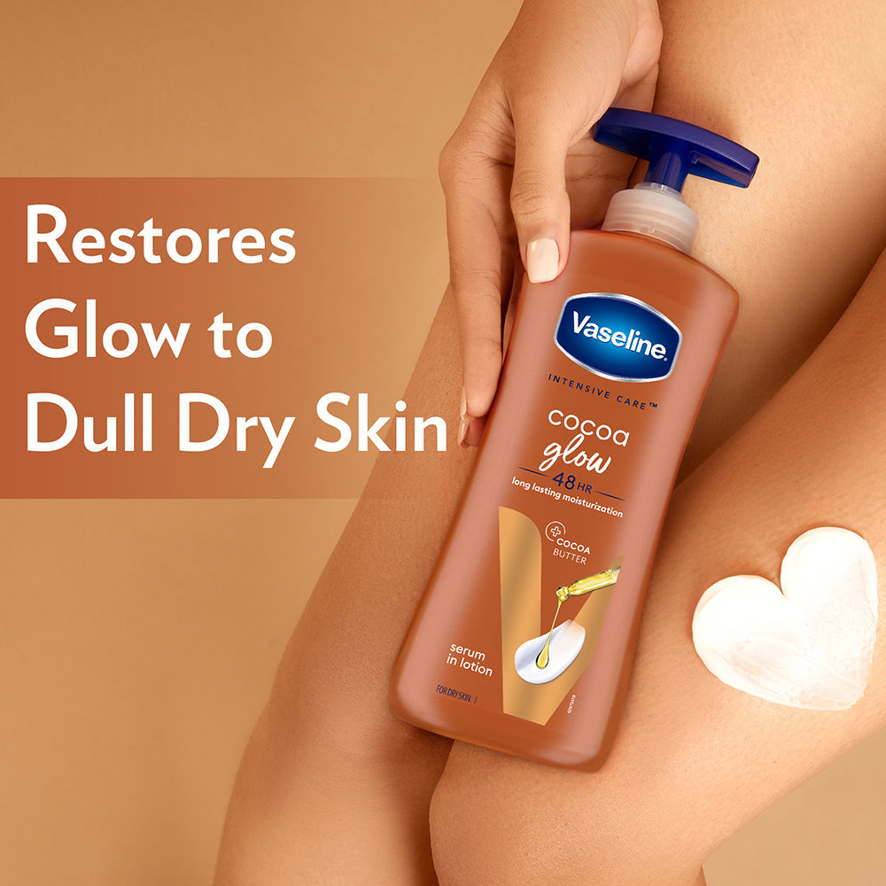 Vaseline Cocoa Glow Serum In Lotion 100% Pure Cocoa & Shea Butter for Glowing & Soft Skin
(400ml)