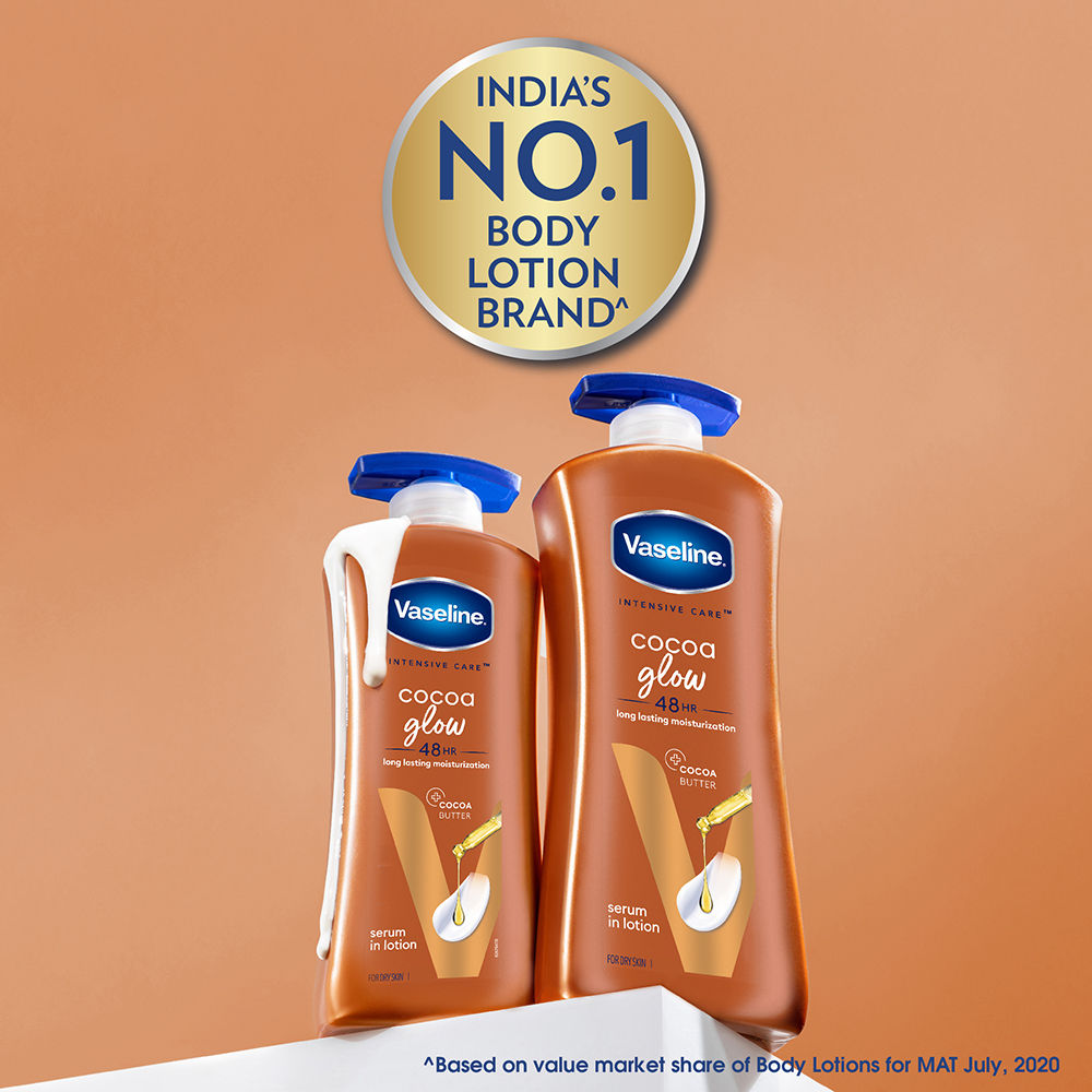 Vaseline Cocoa Glow Serum In Lotion 100% Pure Cocoa & Shea Butter for Glowing & Soft Skin
(400ml)