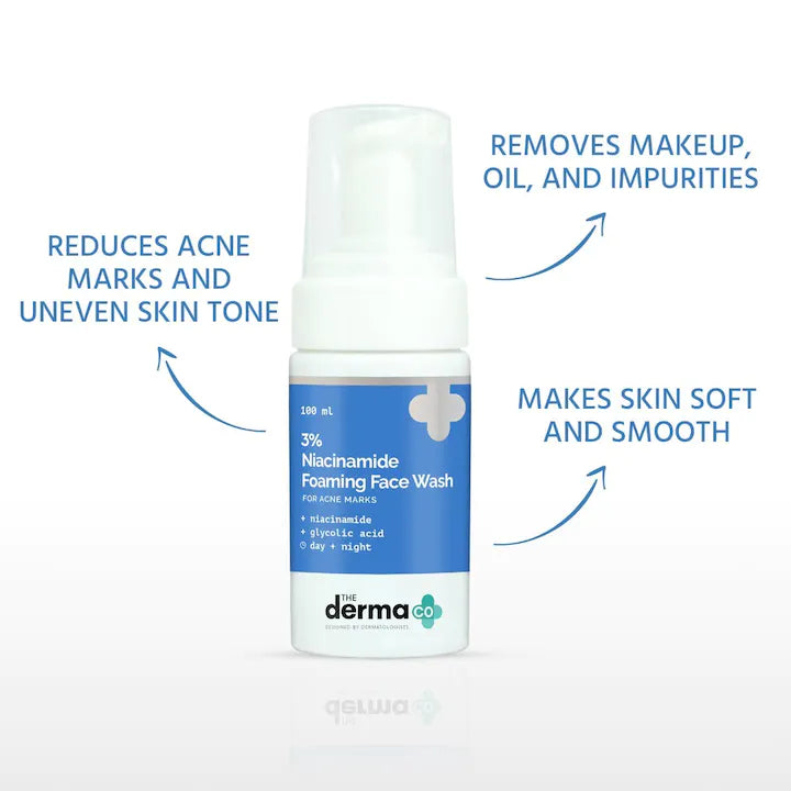 The Derma co 3% Niacinamide Foaming Face Wash - 100ml
