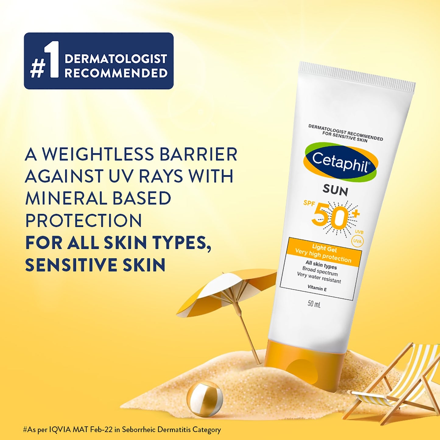 Cetaphil Sun Light Gel SPF50+ (50ml