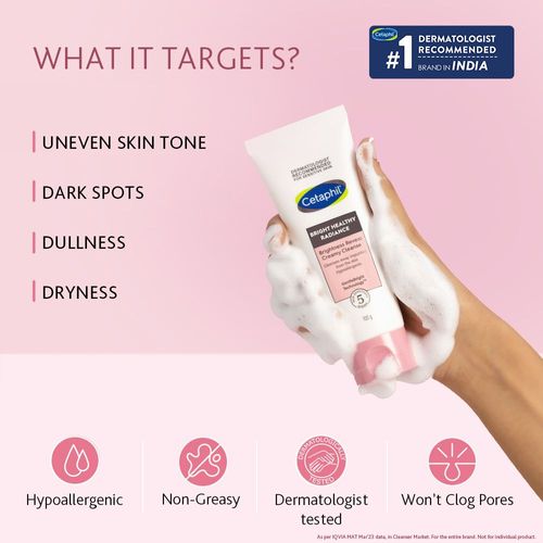 Cetaphil Bright Healthy Radiance Reveal Creamy Cleanser
(100g)