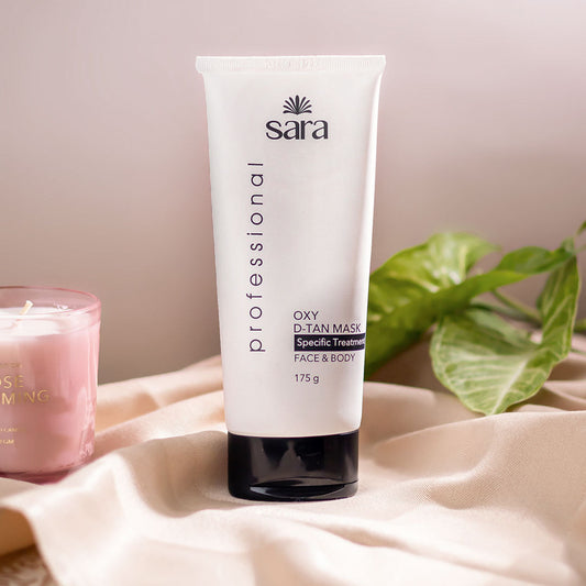 Sara Oxy D-Tan Mask For Even Skin Tone & Glow Booster | Super Soft Face Mask For All Skin Types | For Women & Men | 175g