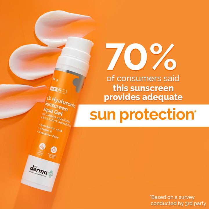 The Derma Co 1% Hyaluronic Sunscreen Aqua Gel - 50g