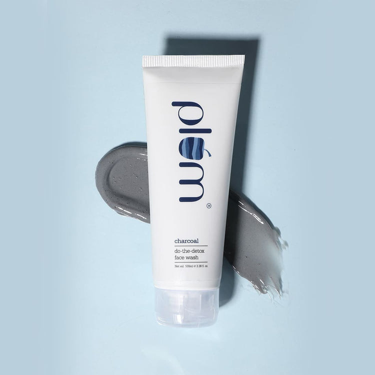 Plum Charcoal Do-the-Detox Face Wash | With Activated Charcoal & Kaolin Clay | 100% Sulphate-Free | 100ml