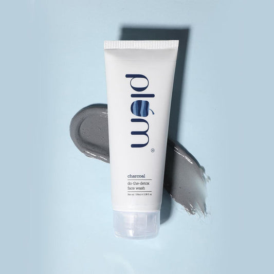 Plum Charcoal Do-the-Detox Face Wash | With Activated Charcoal & Kaolin Clay | 100% Sulphate-Free | 100ml