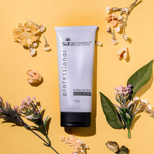 Sara Oxy D-Tan Scrub | Tan-Free Skin & Acne-Prone Skin | Super Soft Face Scrub For All Skin Types | For Women & Men