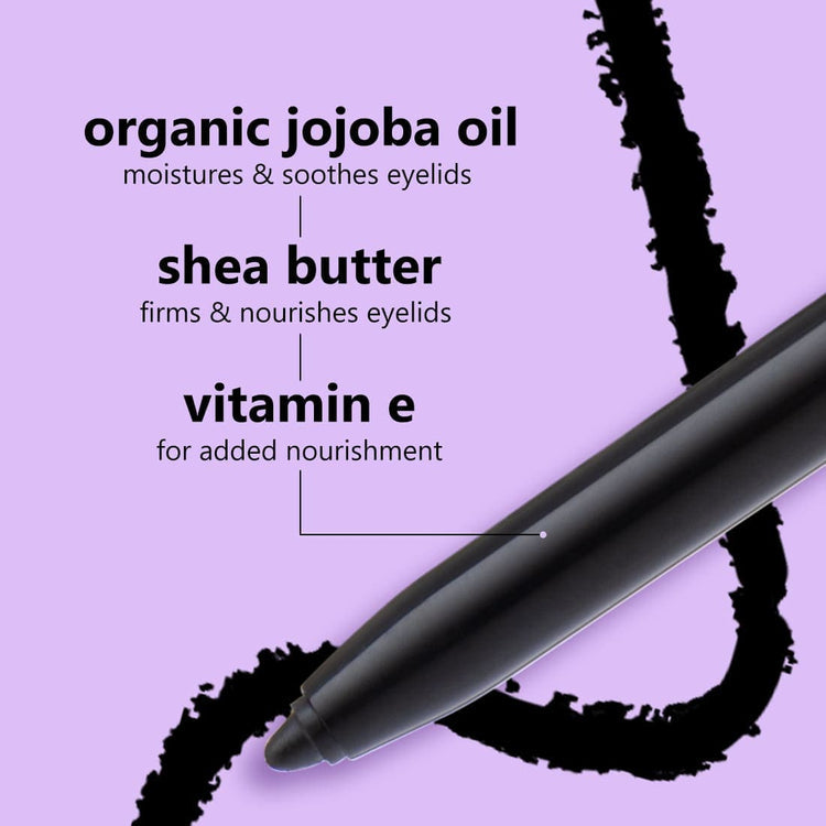 Plum Eye-Swear-By Kohl Kajal - Deep Black | 100% Vegan & Cruelty Free