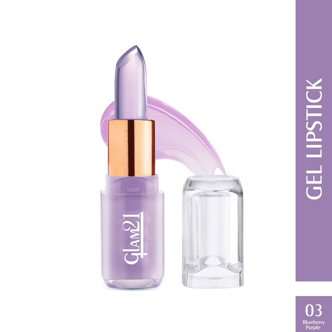 Glam21 Jelly Pop fruity gel lipstick 03- Blueberry Purple, 3.5gm