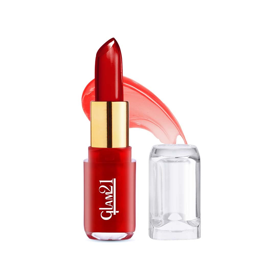 Glam21 Jelly Pop fruity gel lipstick| 02- Strawberry Red, 3.5gm