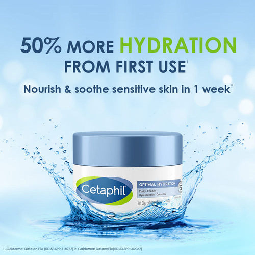 Cetaphil Optimal Hydration Lightweight Face Moisturizer With Hyaluronic Acid For Dehydrated Skin
(50 g)