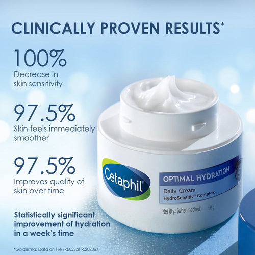 Cetaphil Optimal Hydration Lightweight Face Moisturizer With Hyaluronic Acid For Dehydrated Skin
(50 g)