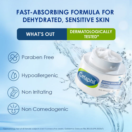 Cetaphil Optimal Hydration Lightweight Face Moisturizer With Hyaluronic Acid For Dehydrated Skin
(50 g)