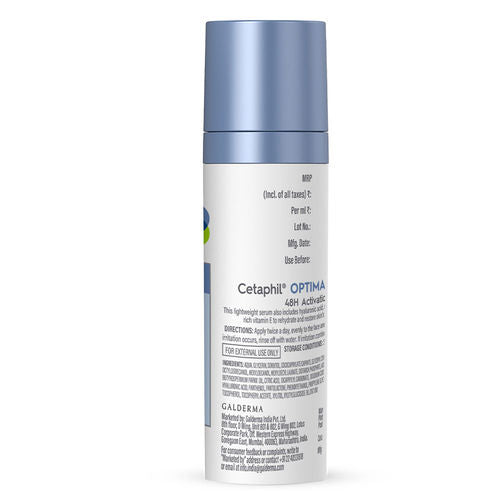 Cetaphil Optimal Hydration Activation Serum With Hyaluronic Acid + Vitamin E For Dehydrated Skin
(30ml)