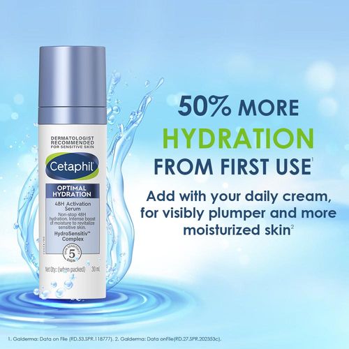 Cetaphil Optimal Hydration Activation Serum With Hyaluronic Acid + Vitamin E For Dehydrated Skin
(30ml)