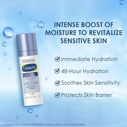 Cetaphil Optimal Hydration Activation Serum With Hyaluronic Acid + Vitamin E For Dehydrated Skin
(30ml)