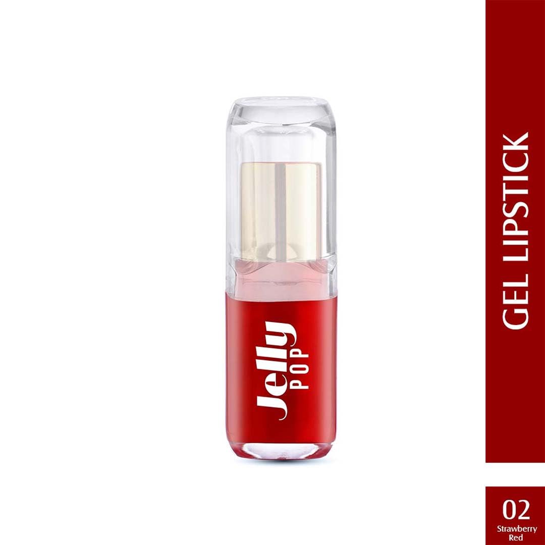 Glam21 Jelly Pop fruity gel lipstick| 02- Strawberry Red, 3.5gm