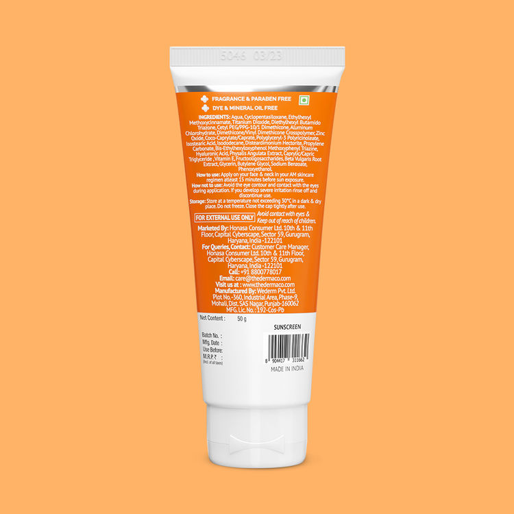 The Derma Co 1% Hyaluronic Long Lasting Sunscreen
(50 g)