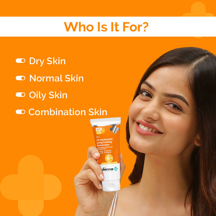 The Derma Co 1% Hyaluronic Long Lasting Sunscreen
(50 g)