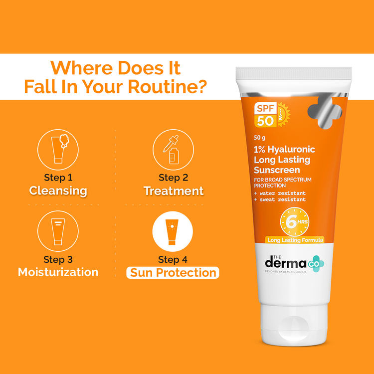 The Derma Co 1% Hyaluronic Long Lasting Sunscreen
(50 g)