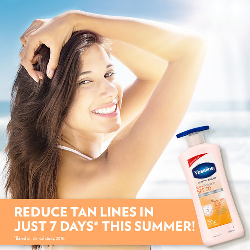 Vaseline Sun + Pollution Protection Healthy Bright SPF 30 Body Lotion
(400ml)