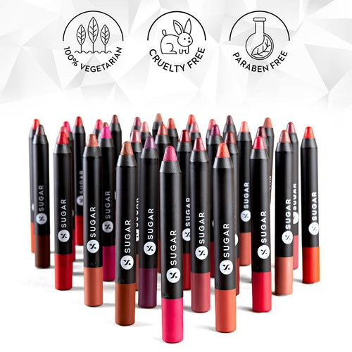 Sugar Matte As Hell Crayon Lipstick - 10 Cherry Darling