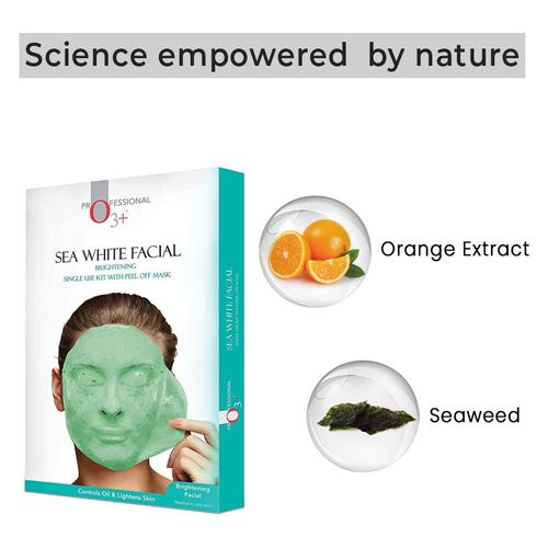 O3+ Sea White Facial With Brightening Peel Off Mask

(40g + 5ml)