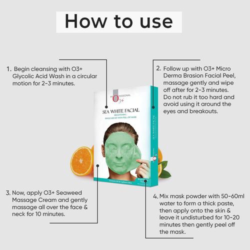 O3+ Sea White Facial With Brightening Peel Off Mask

(40g + 5ml)