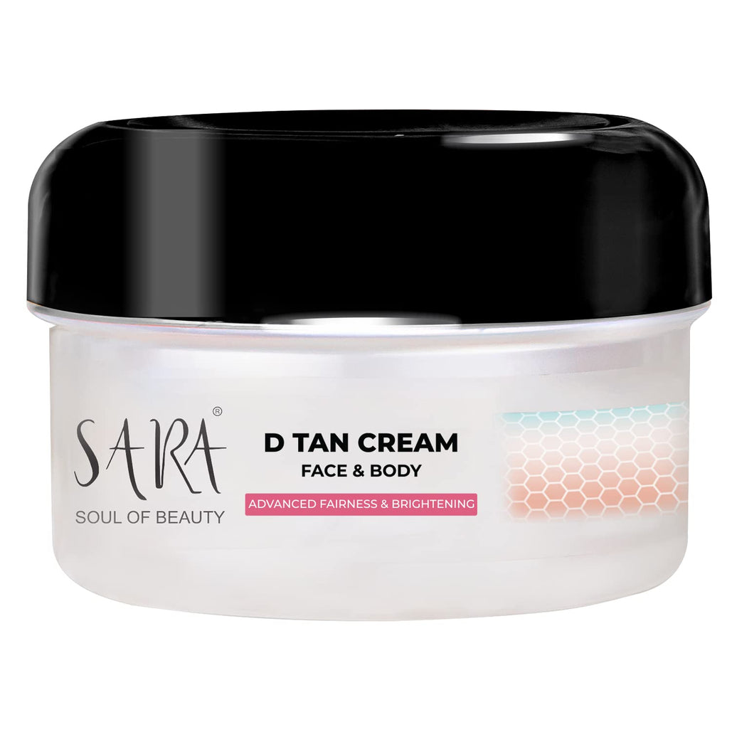 Sara D-Tan® Face & Body Cream For Instant Glowing Skin & De- Tan removal For All Skin Types, 330 gm