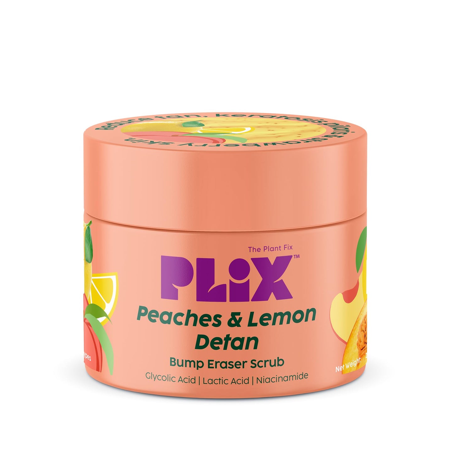 PLIX Peaches & Lemon Detan Bump Eraser Scrub (200g)