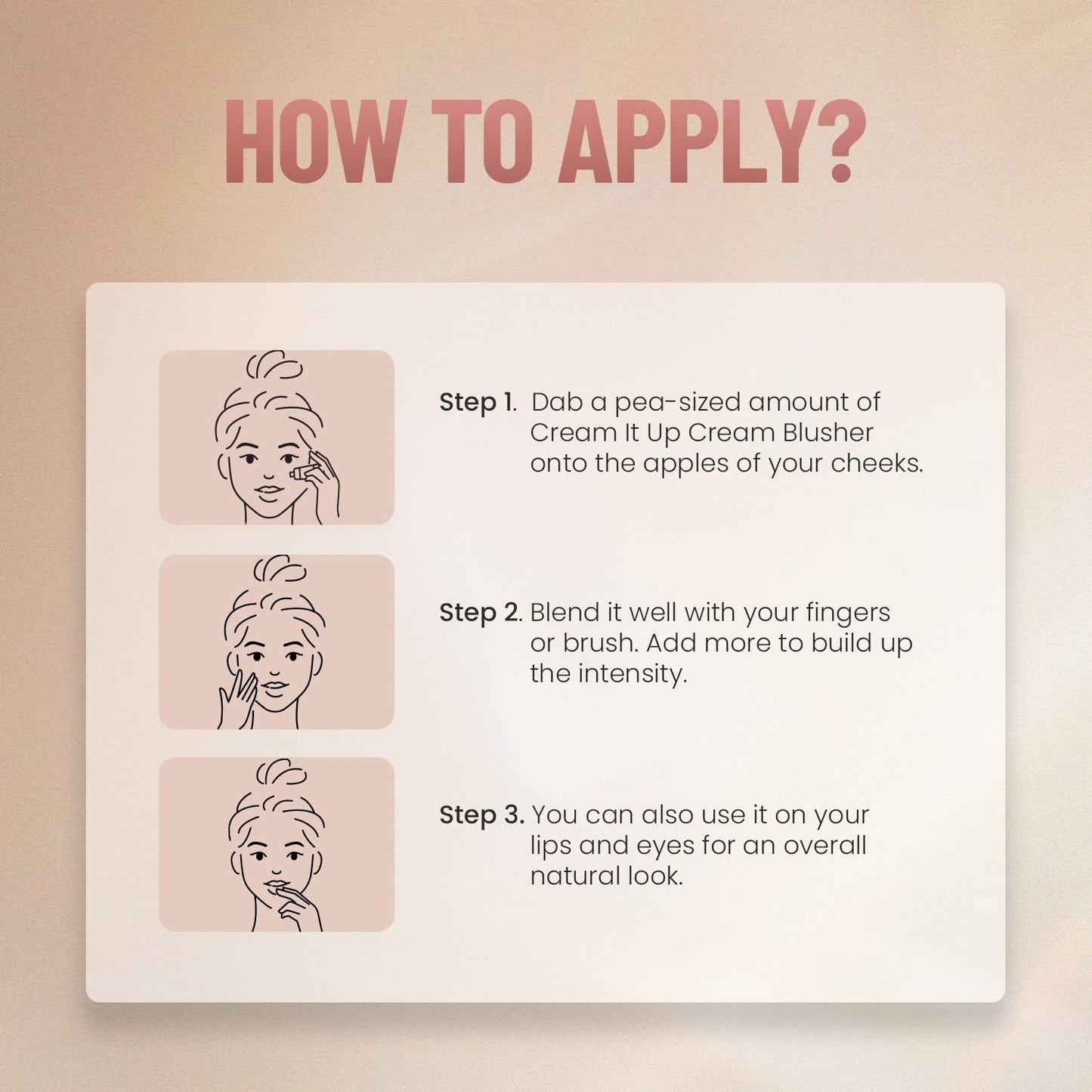Swiss Beauty Cream It Up Blusher |  01 Rosy Cheeks, 10ml