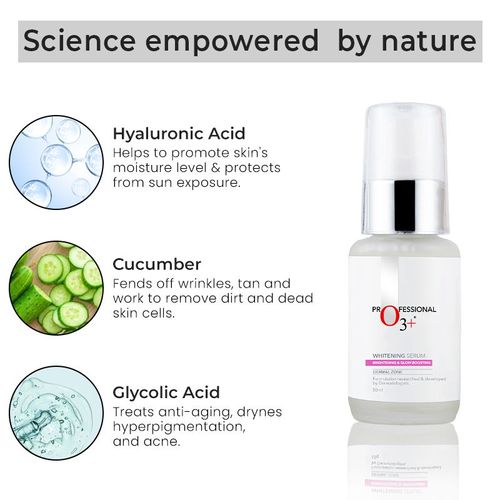 O3+ Whitening Serum Brightening & Glow Boosting

(50ml)
