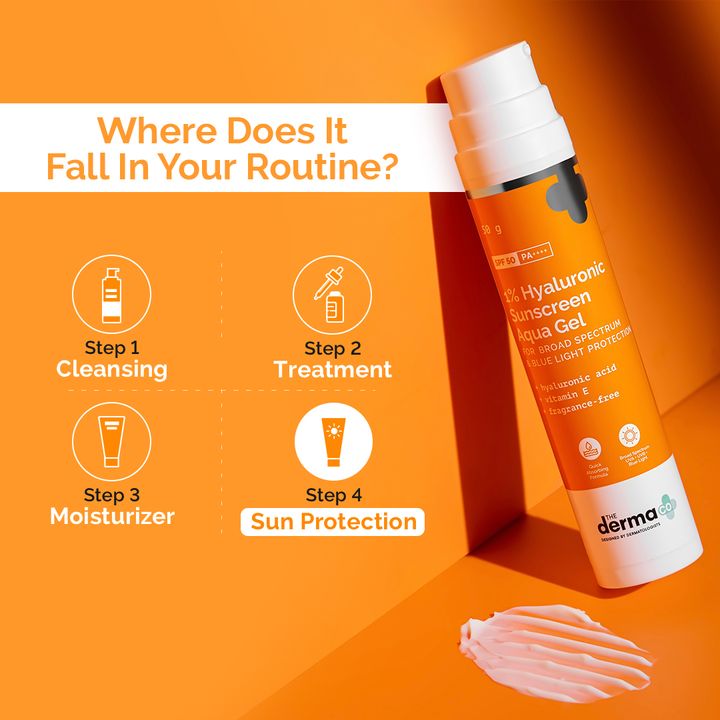 The Derma Co 1% Hyaluronic Sunscreen Aqua Gel - 50g